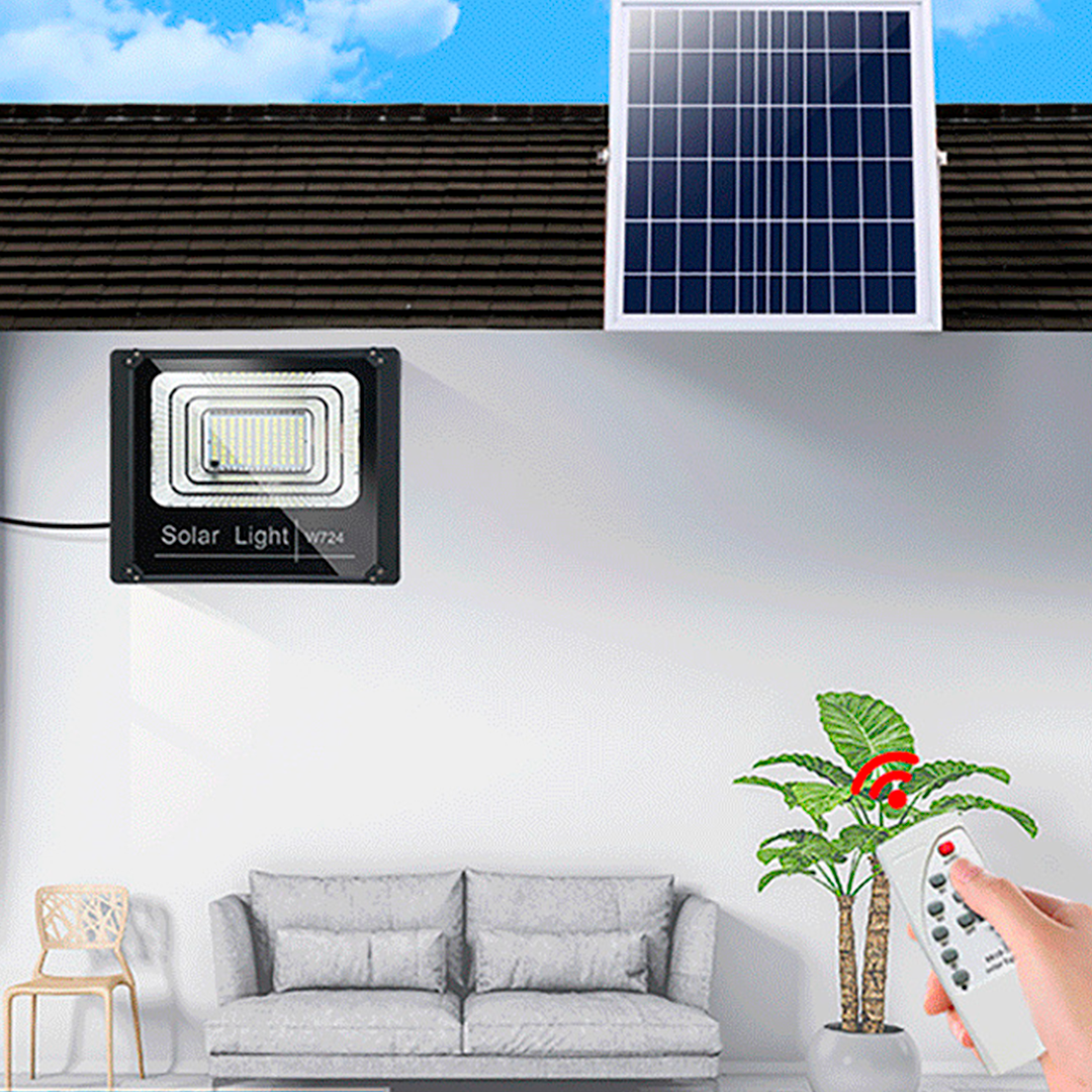 Foco led con plaza solar y sensor de movimiento 600w - Trendys.es