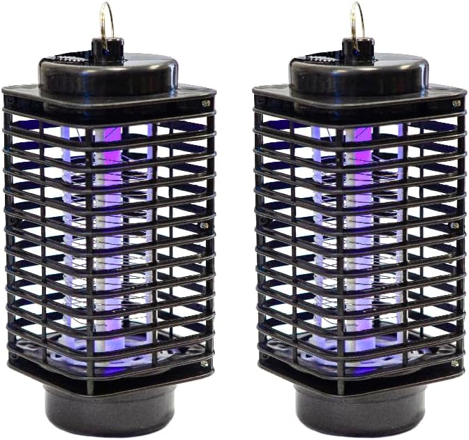 Lámpara Repelente de Mosquitos AMBE - Matamosquitos Eléctrico Recargable con Luz UV Portátil para Interiores y Exteriores 1U. - Trendys.es