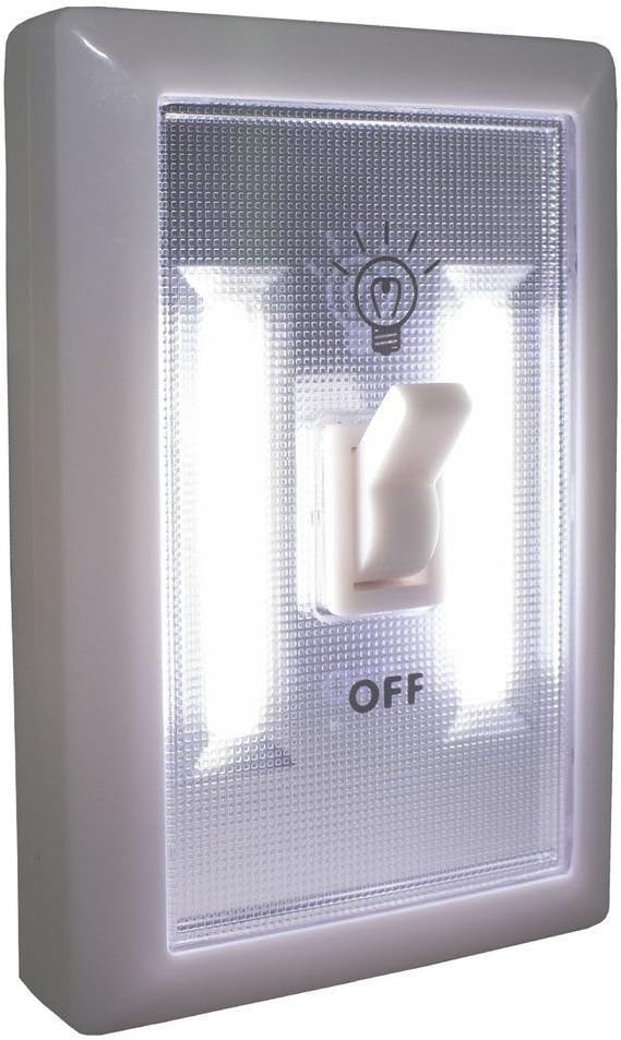 Interruptor de Luz Inalámbrico Promier de 200 Lúmenes - Instalación Rápida con Imán y Gancho 4U. - Trendys.es