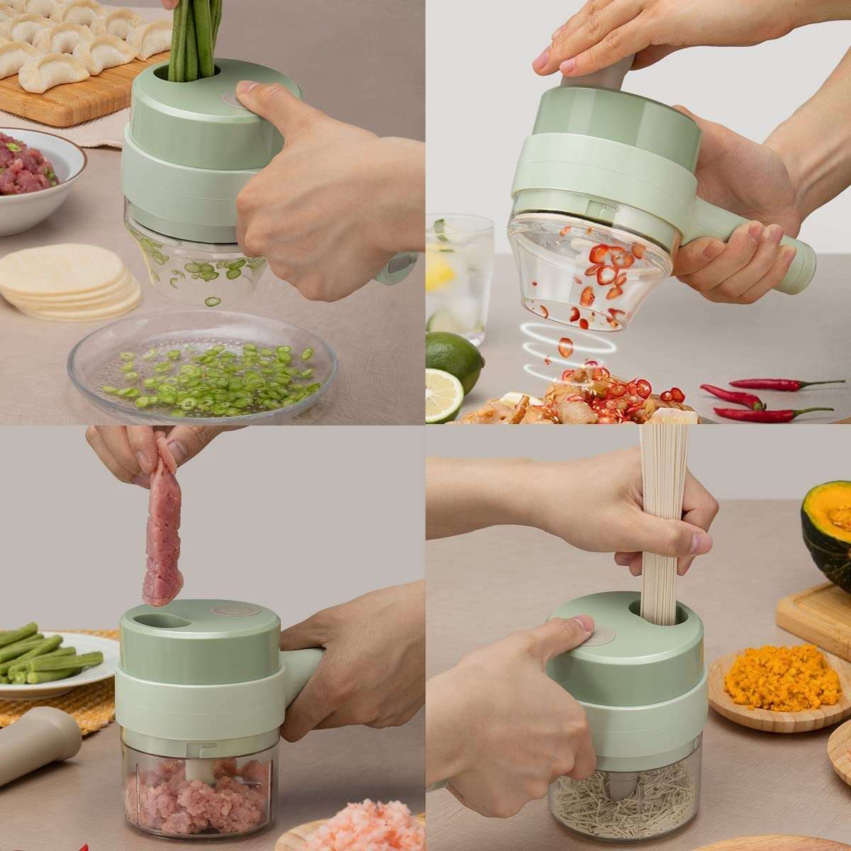 Cortador de verduras inalámbrico 4 en 1 - Trendys.es