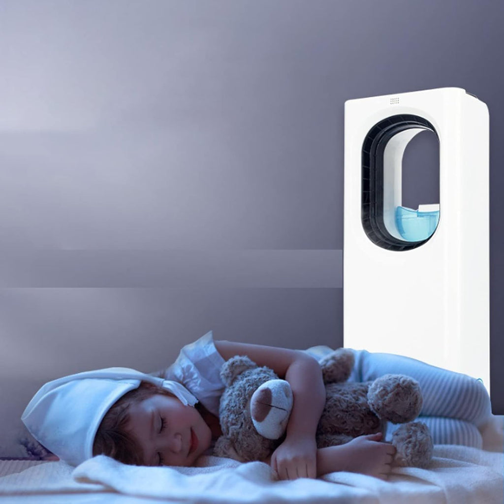 Enfriador de Aire Portátil con Purificador y Humidificador - Ventilador con 3 Velocidades y Función de Ionizador - Trendys.es