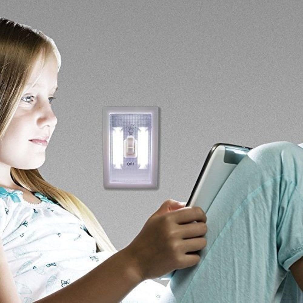 Interruptor de Luz Inalámbrico Promier de 200 Lúmenes - Instalación Rápida con Imán y Gancho 4U. - Trendys.es