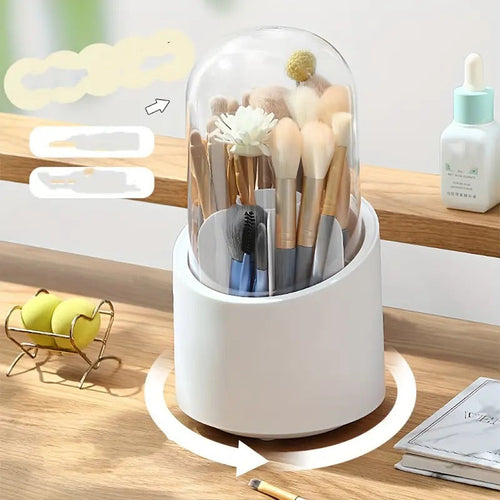 Organizador maquillaje giratorio con tapa - Trendys.es