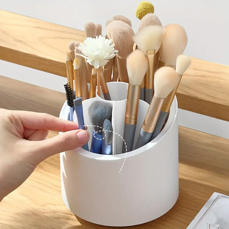 Organizador maquillaje giratorio con tapa - Trendys.es