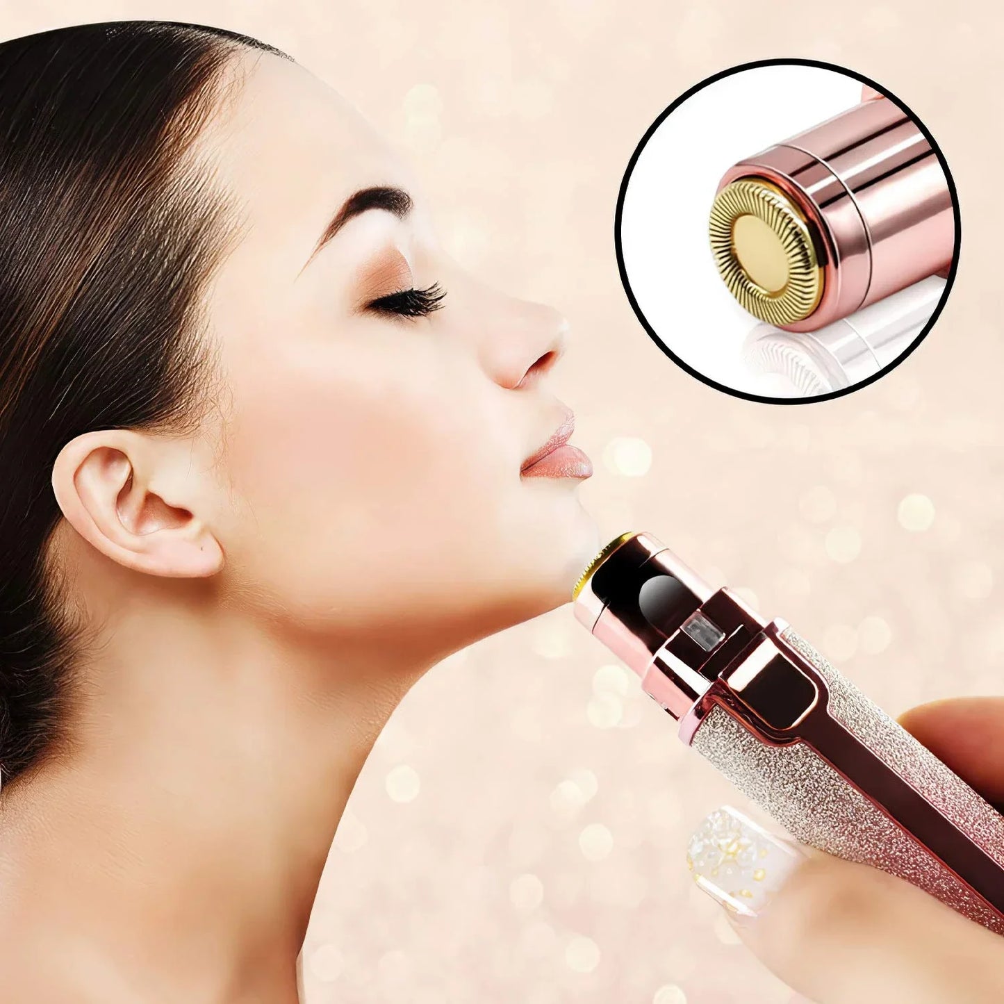 Depiladora facial 2 en 1 | Efecto purpurina - Trendys.es