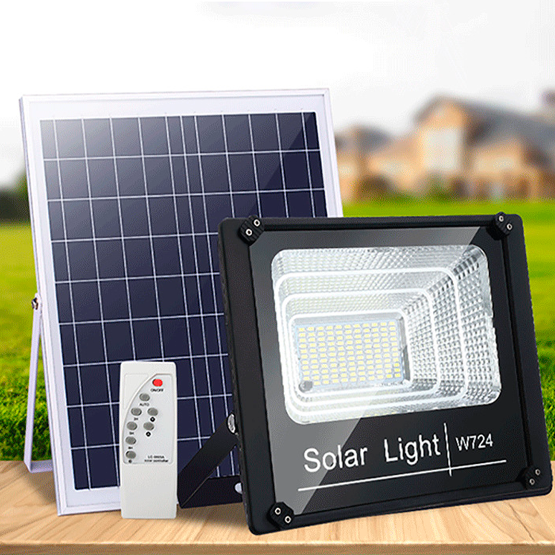 Foco led con plaza solar  y sensor de movimiento 400w