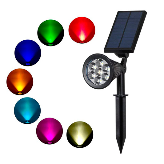 Luz solar rgb 7 led - Trendys.es 