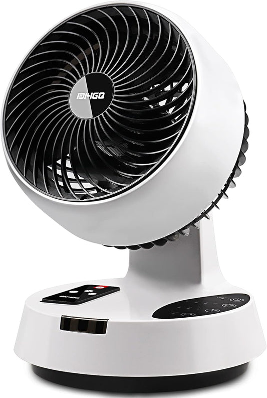 Ventilador Turbo Silencioso de Mesa con Circulación de Aire 3D - Temporizador, Mando a Distancia y Oscilación - Trendys.es 