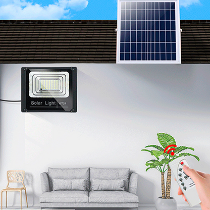 Foco led con plaza solar  y sensor de movimiento 600w