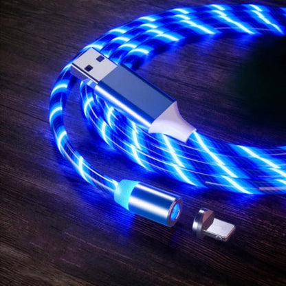 Cable de carga USB magnético 3 en 1 brillante LED